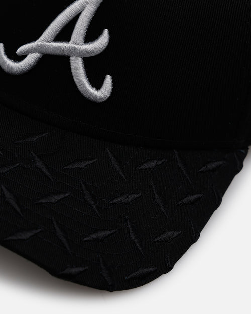 New Era Atlanta Braves 'Dark Steel' 9FORTY A-Frame Snapback Black/Grey