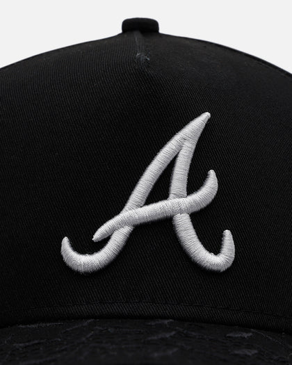 New Era Atlanta Braves 'Dark Steel' 9FORTY A-Frame Snapback Black/Grey