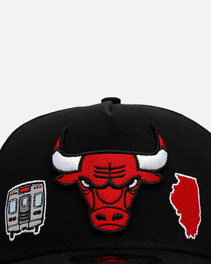 New Era Chicago Bulls 'City Icons' 9FORTY A-Frame Snapback Black