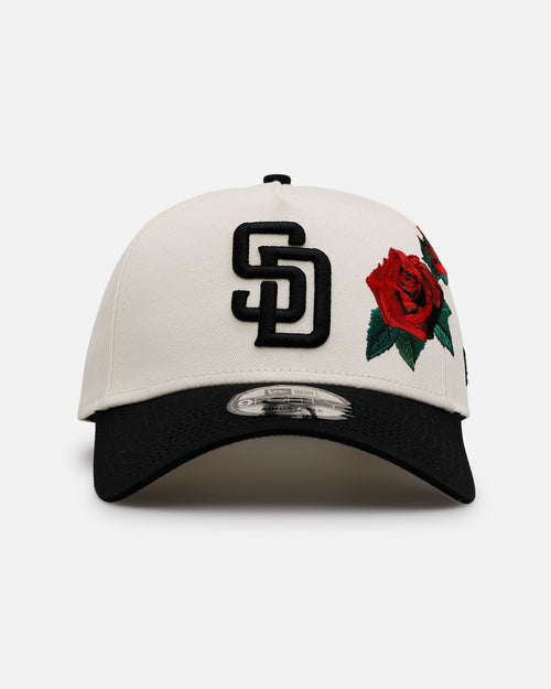 New Era San Diego Padres 'Chrome Black Roses' 9FORTY A-Frame Snapback Chrome/Black