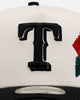 New Era Texas Rangers 'Chrome Black Roses' 9FORTY A-Frame Snapback Chrome/Black