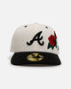 New Era Atlanta Braves 'Chrome Black Roses' 59FIFTY Fitted Chrome/Black