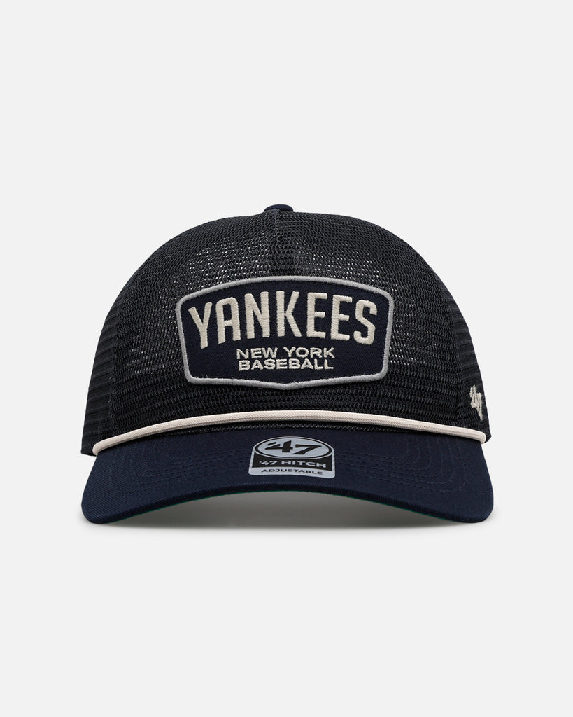 47×MLB×Helinox New York Yankees 47 Brand New York Yankees 'Mesh' Hitch Trucker Snapback Navy