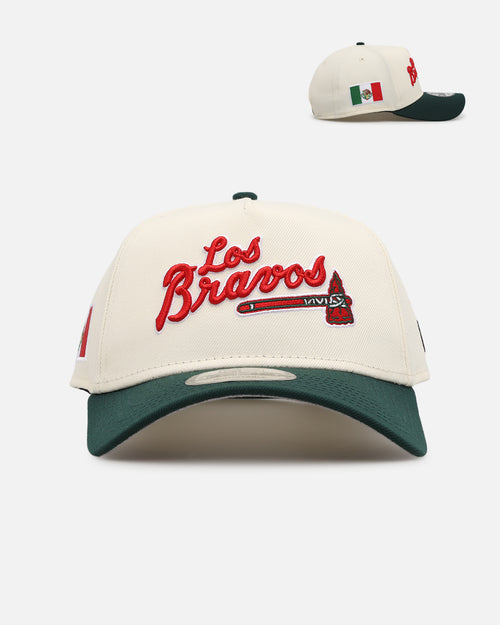 New Era Atlanta Braves 'Mexican Independence Day' 9FORTY A-Frame Snapback Chrome/Dark Green