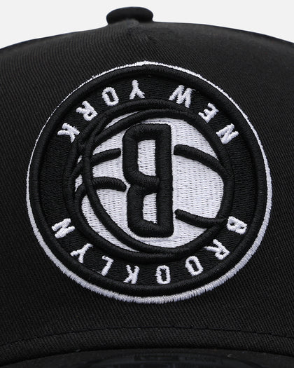 New Era Brooklyn Nets 'Upside Down NBA' 9FORTY A-Frame Snapback Black