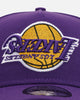 New Era Los Angeles Lakers 'Upside Down NBA' 9FORTY A-Frame Snapback Purple