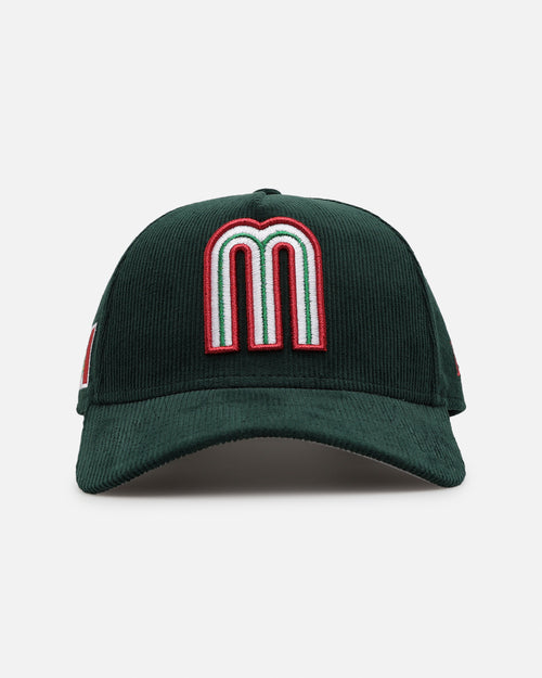 New Era Mexico National Baseball Team 'Mexico Variety Pack' 9FORTY A-Frame Corduroy Snapback Dark Green