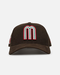 New Era Mexico National Baseball Team 'Mexico Variety Pack' 9FORTY A-Frame Corduroy Snapback Walnut