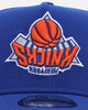 New Era New York Knicks 'Upside Down NBA' 9FORTY A-Frame Snapback Blue