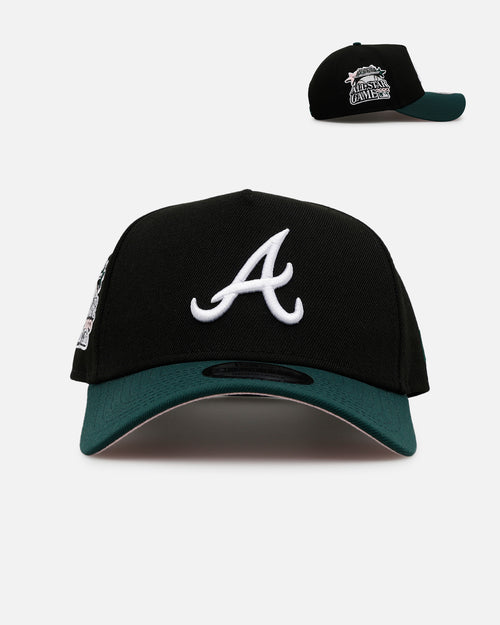 New Era Atlanta Braves 'Black Dark Green' 9FORTY A-Frame Snapback Black/Dark Green