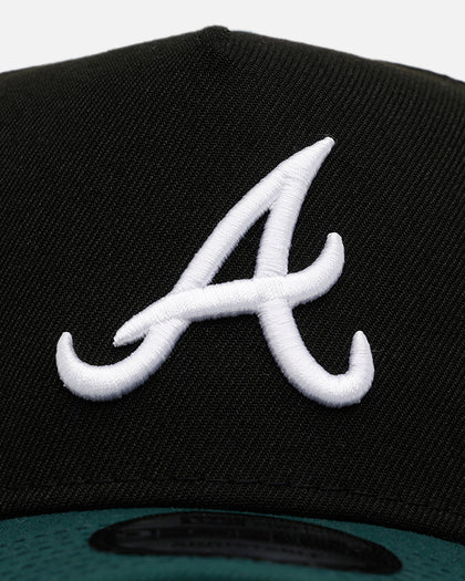 New Era Atlanta Braves 'Black Dark Green' 9FORTY A-Frame Snapback Black/Dark Green