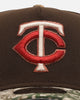 New Era Minnesota Twins 'Great Outdoors' 9FORTY A-Frame Snapback Brown/Camo
