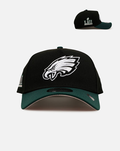 New Era Philadelphia Eagles 'Black Dark Green' 9FORTY A-Frame Snapback Black/Dark Green