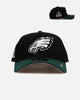 New Era Philadelphia Eagles 'Black Dark Green' 9FORTY A-Frame Snapback Black/Dark Green