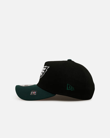 New Era Philadelphia Eagles 'Black Dark Green' 9FORTY A-Frame Snapback Black/Dark Green