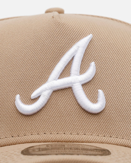 New Era Atlanta Braves 'Tan Pink' 9FORTY A-Frame Snapback Tan