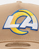 New Era Los Angeles Rams 'Tan Pink' 9FORTY A-Frame Snapback Tan