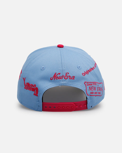 New Era Mexico National Baseball Team 'Mexico Spring Delivery' 9FORTY A-Frame Snapback Sky Blue