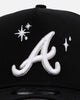 New Era Atlanta Braves 'Grit 3.0' 9FORTY A-Frame Snapback Black/White