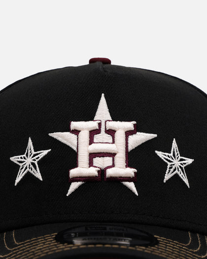 New Era Houston Astros 'Ivory Stars Outlaws' 9FORTY A-Frame Snapback Black/Maroon