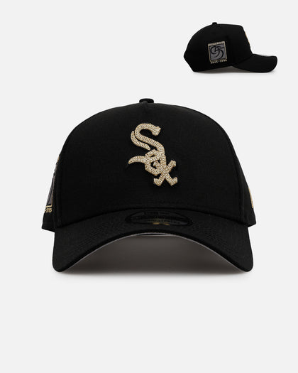 New Era Chicago White Sox 'Raised Metallic Chainstitch' 9FORTY A-Frame Snapback Black