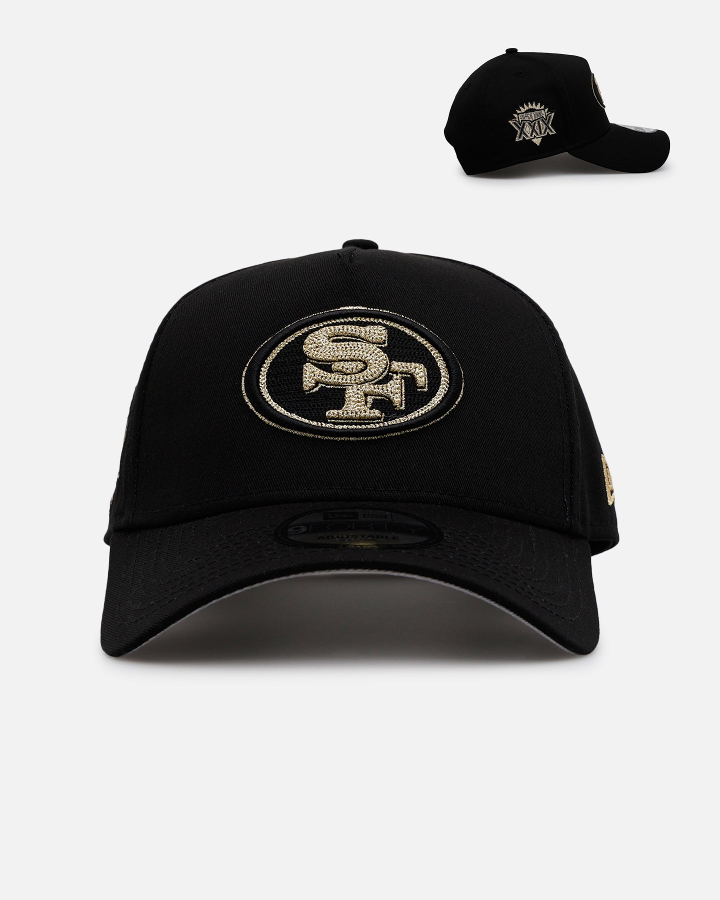 New Era San Francisco 49ers 'Raised Metallic Chainstitch' 9FORTY A