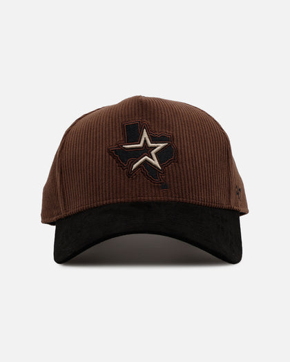 47 Brand Houston Astros 'Barren' Offside DT Corduroy Snapback Brown/Black