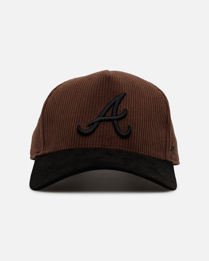 47 Brand Atlanta Braves 'Barren' Offside DT Corduroy Snapback Brown/Black