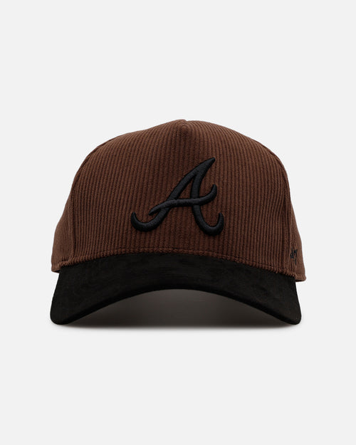 47 Brand Atlanta Braves 'Barren' Offside DT Corduroy Snapback Brown/Black