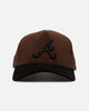 47 Brand Atlanta Braves 'Barren' Offside DT Corduroy Snapback Brown/Black