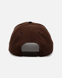 47 Brand Atlanta Braves 'Barren' Offside DT Corduroy Snapback Brown/Black