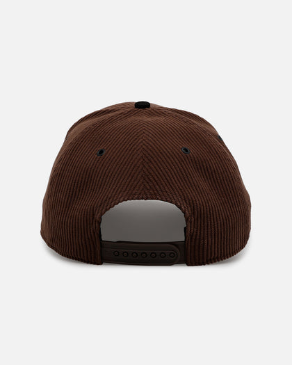 47 Brand Atlanta Braves 'Barren' Offside DT Corduroy Snapback Brown/Black