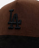 47 Brand Los Angeles Dodgers 'Barren' Offside DT Corduroy Snapback Brown/Black