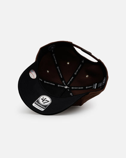 47 Brand Los Angeles Dodgers 'Barren' Offside DT Corduroy Snapback Brown/Black
