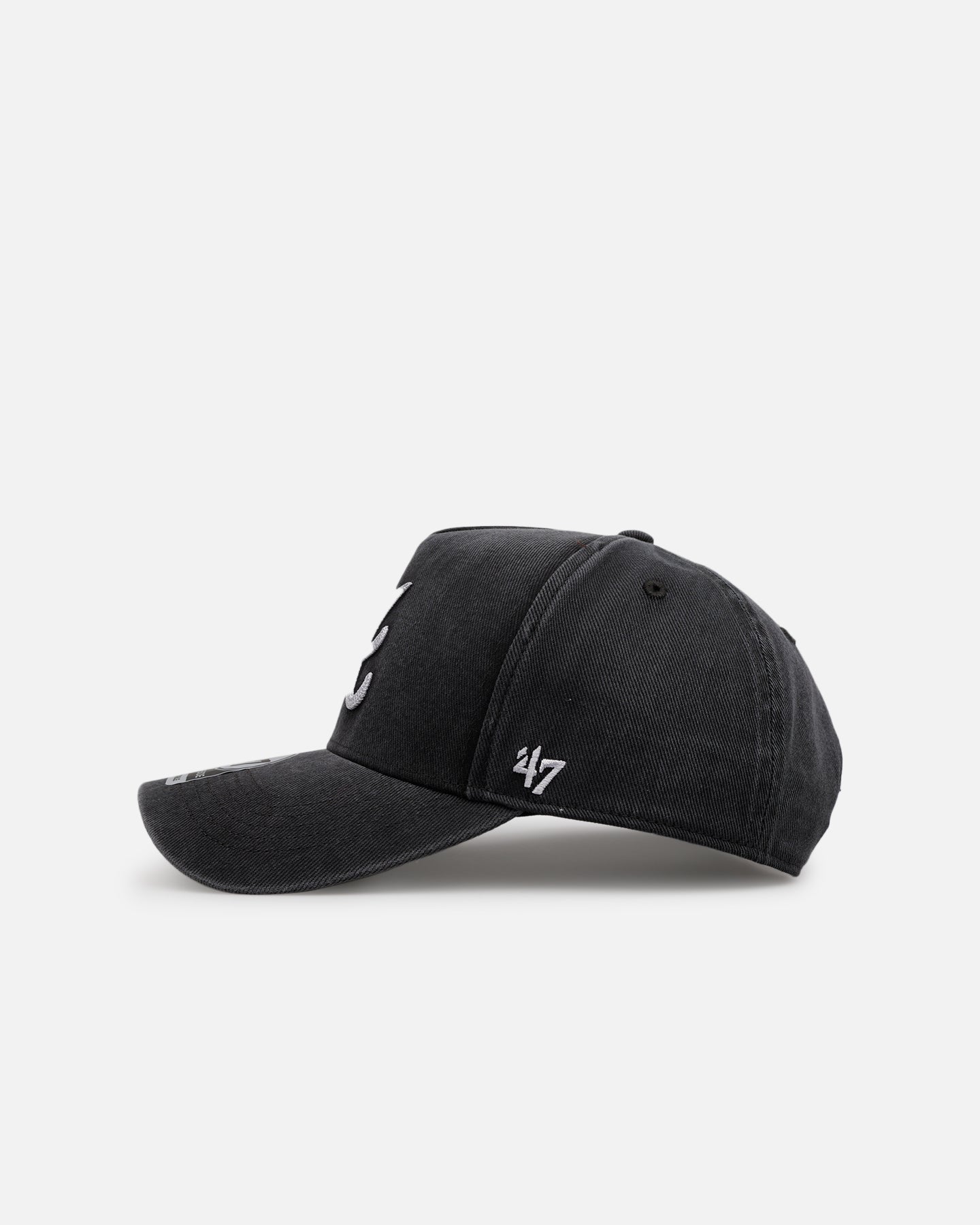 47 Brand Atlanta Braves 'Washed Black' Offside DT Snapback Washed