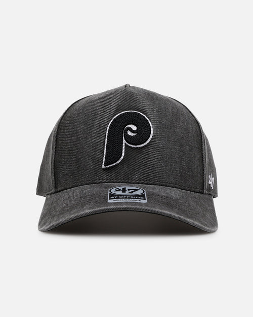 47 Brand Philadelphia Phillies 'Washed Black' Offside DT Snapback Washed Black