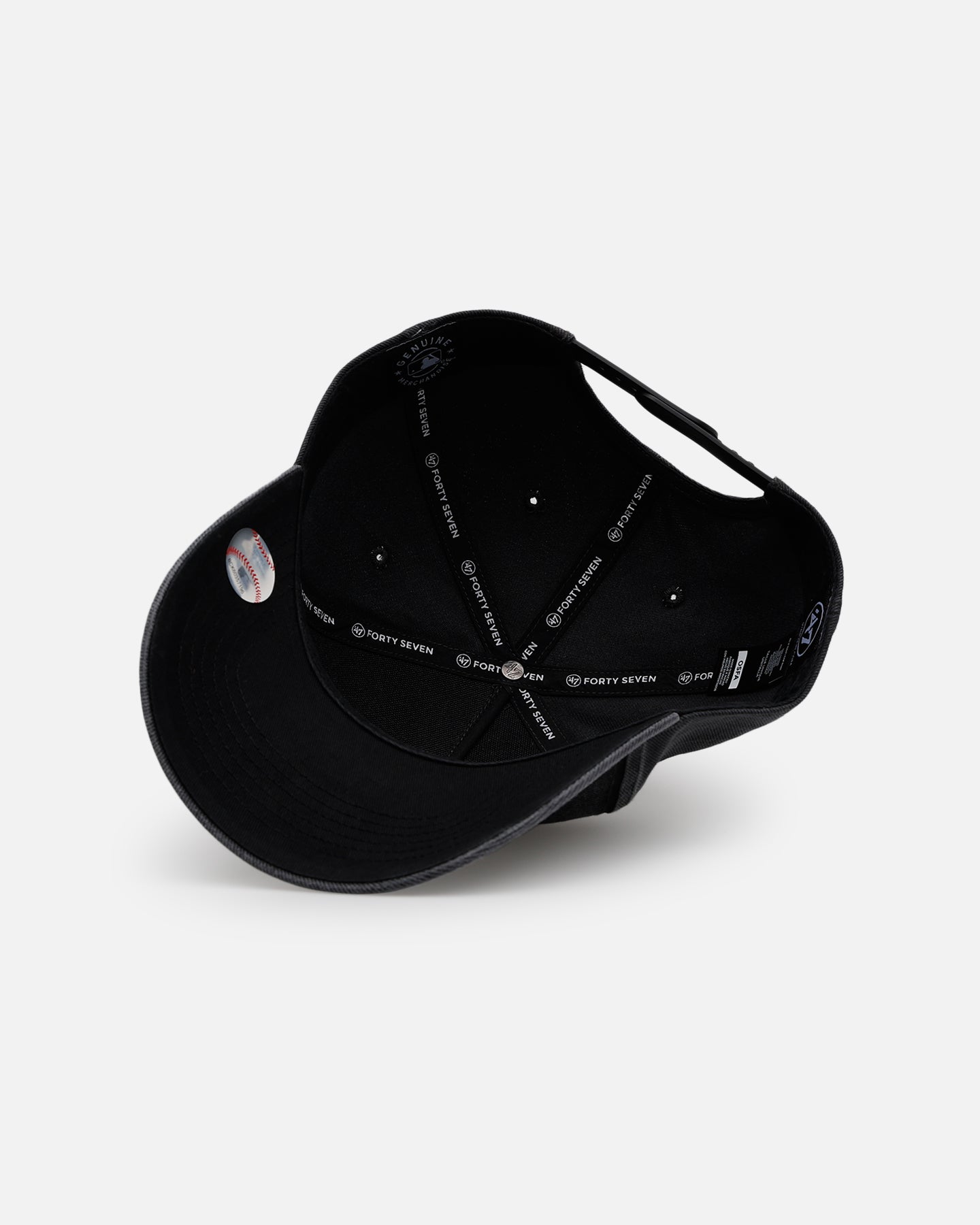 47 Brand New York Yankees 'Washed Black' Offside DT Snapback