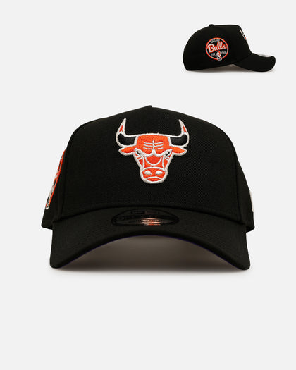 New Era Chicago Bulls 'NBA Dia De Los Muertos' 9FORTY A-Frame Snapback Black/Orange