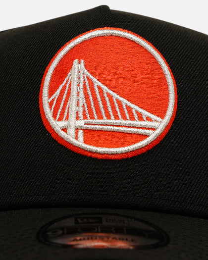 New Era Golden State Warriors 'NBA Dia De Los Muertos' 9FORTY A-Frame Snapback Black/Orange