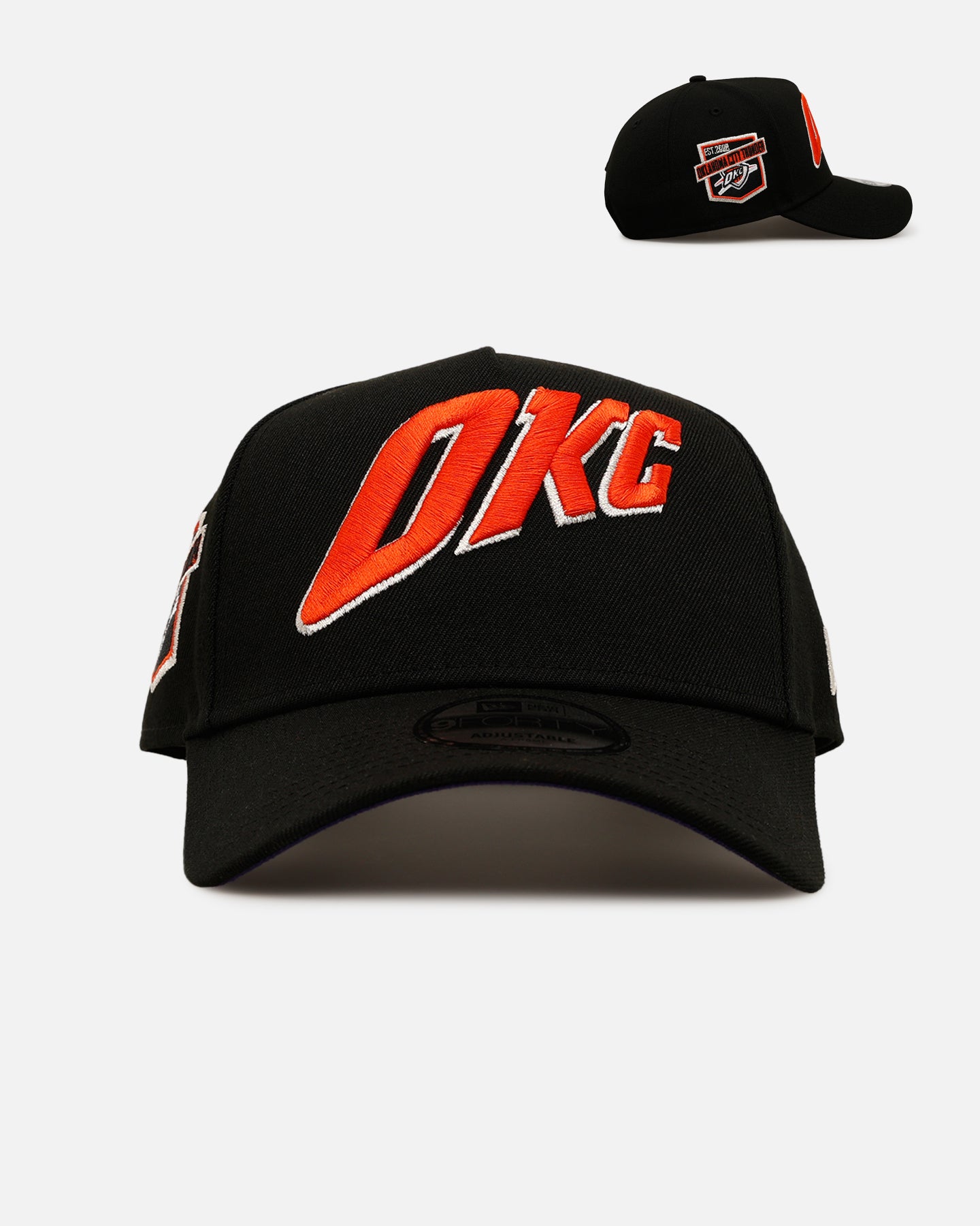 Y★★597 かめ OKLAHOMA CITY THUNDER NEW ERA 970 STRETCH SNAP STATEMENT