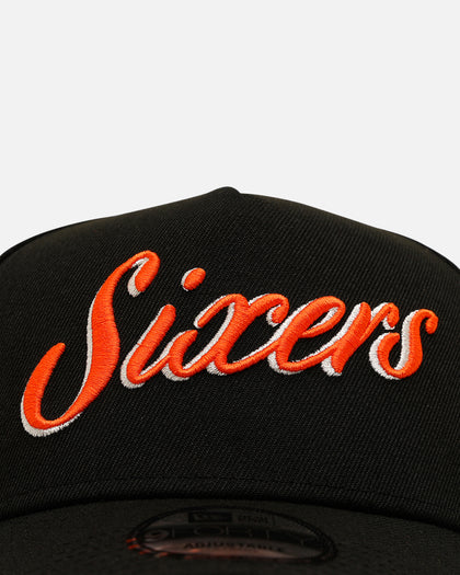 New Era Philadelphia 76ers 'NBA Dia De Los Muertos' 9FORTY A-Frame Snapback Black/Orange