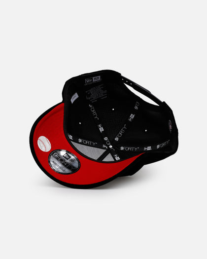 New Era Atlanta Braves 'Spider Web' 9FORTY A-Frame Snapback Black/Red