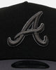 New Era Atlanta Braves 'Stealth' 9FORTY A-Frame Snapback Black/Charcoal