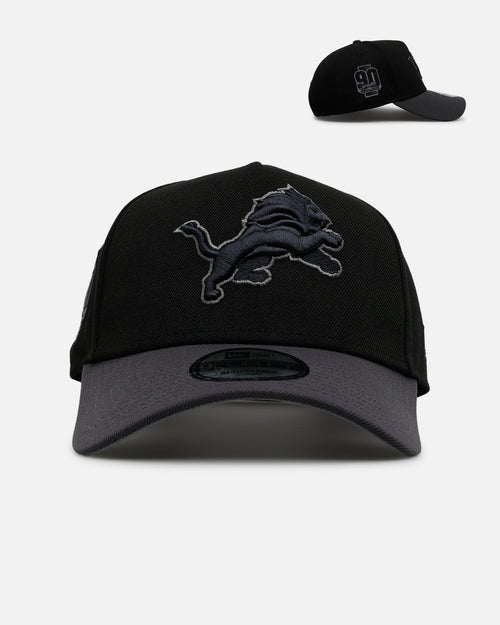 New Era Detroit Lions 'Stealth' 9FORTY A-Frame Snapback Black/Charcoal