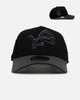 New Era Detroit Lions 'Stealth' 9FORTY A-Frame Snapback Black/Charcoal