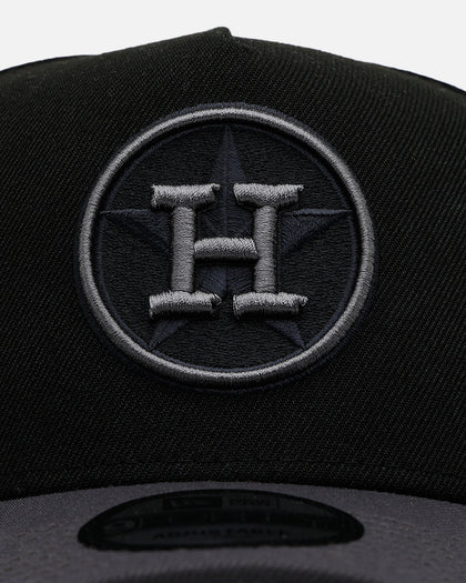 New Era Houston Astros 'Stealth' 9FORTY A-Frame Snapback Black/Charcoal