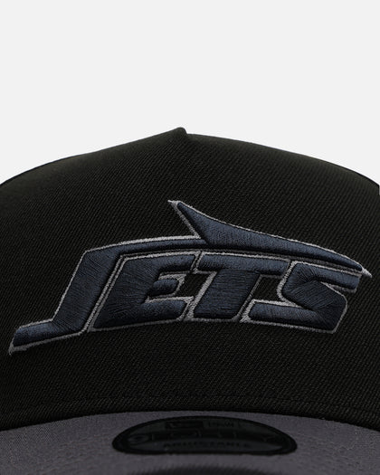 New Era New York Jets 'Stealth' 9FORTY A-Frame Snapback Black/Charcoal