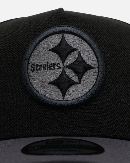 New Era Pittsburgh Steelers 'Stealth' 9FORTY A-Frame Snapback Black/Charcoal