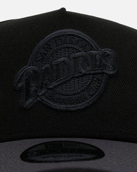 New Era San Diego Padres 'Stealth' 9FORTY A-Frame Snapback Black/Charcoal