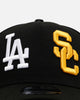 New Era Los Angeles Dodgers 'MLB & NCAA Dual Logo' 9FORTY A-Frame Snapback Black